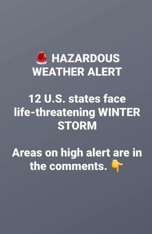 🟥4 US States Under Threat from Hazardous Ice Storm – Details!⤵️