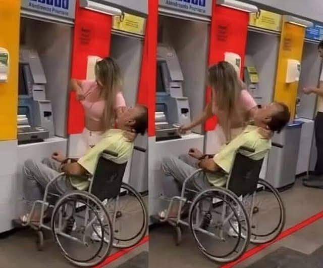 Woman takes her deceased uncle to withdraw money at the… See more