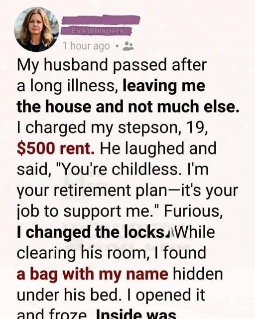 After My Husband Passed, I Charged My Stepson Rent, What He Had Been Doing in Silence Broke Me!
