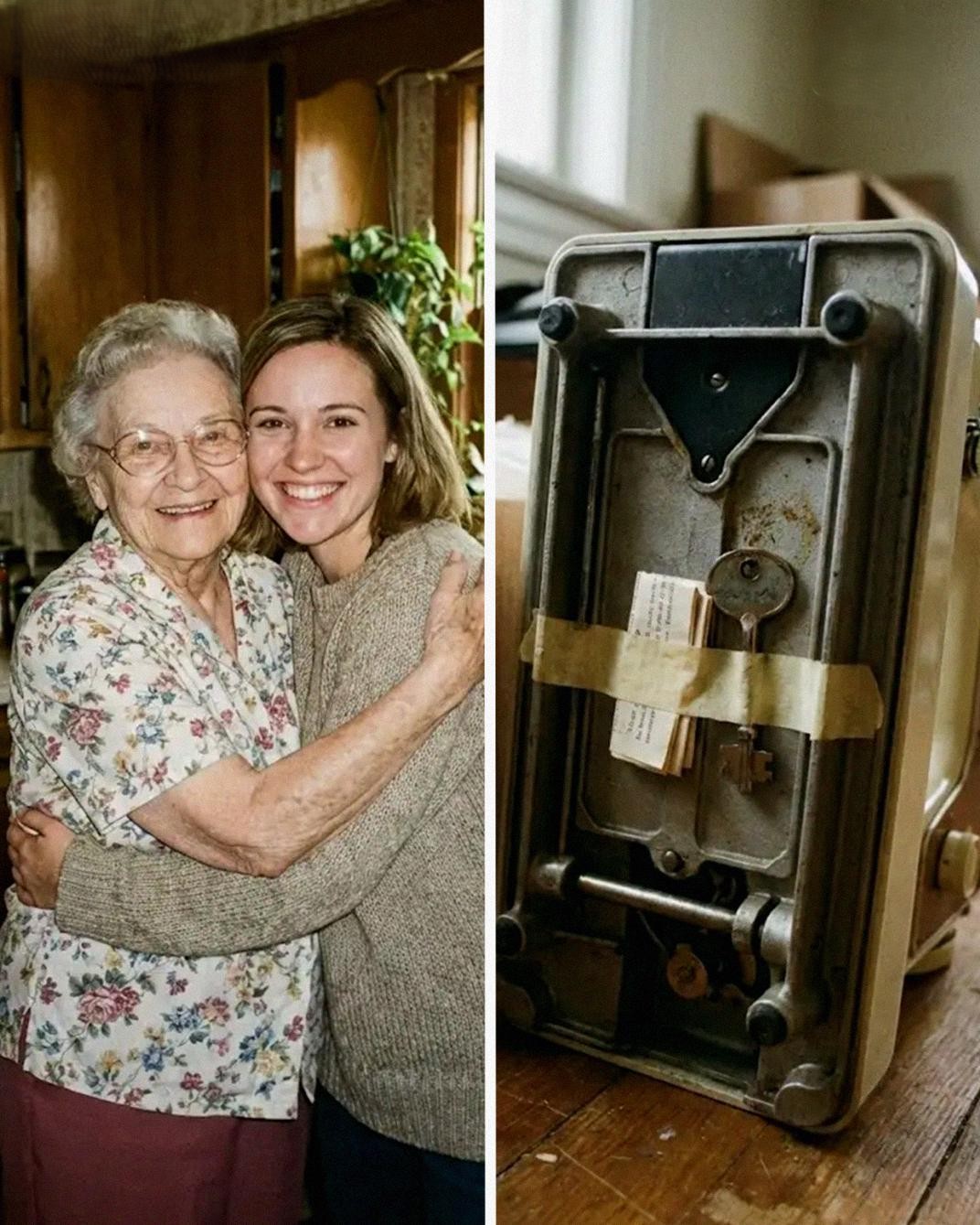 My grandmother left her house to the neighbor and gave me only her old sewing machine — then I found a key and a note taped to it.